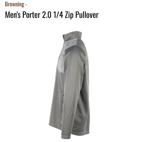 Browning Men's Porter 2.0 1/4 Zip Pullover - Picture 3 of 4